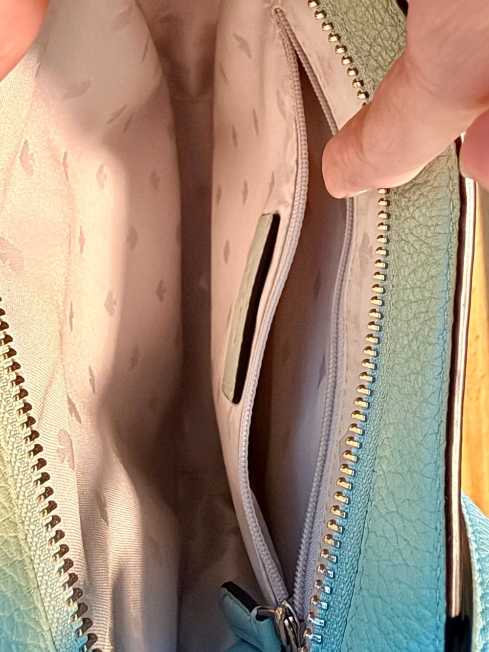 Kate Spade Light Green Pebbled Leather Crossbody